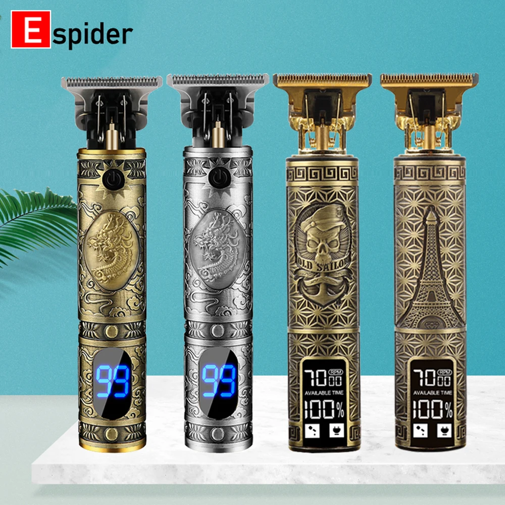ESPIDER Hair Clipper 0MM Electric Trimmer For Men Barber Shaver Cutting Rechargeable Machine | Бытовая техника