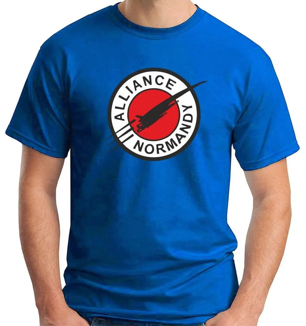 2019 Лето Горячая Мода новейшая распродажа MAGLIA футболка maglietta UOMO ALLIANCE NORMANDY |