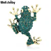 Wuli&baby Full Rhinestone Frog Brooches Women Lovely Metal Frog Party Casual Brooch Pins Gifts ► Photo 1/3
