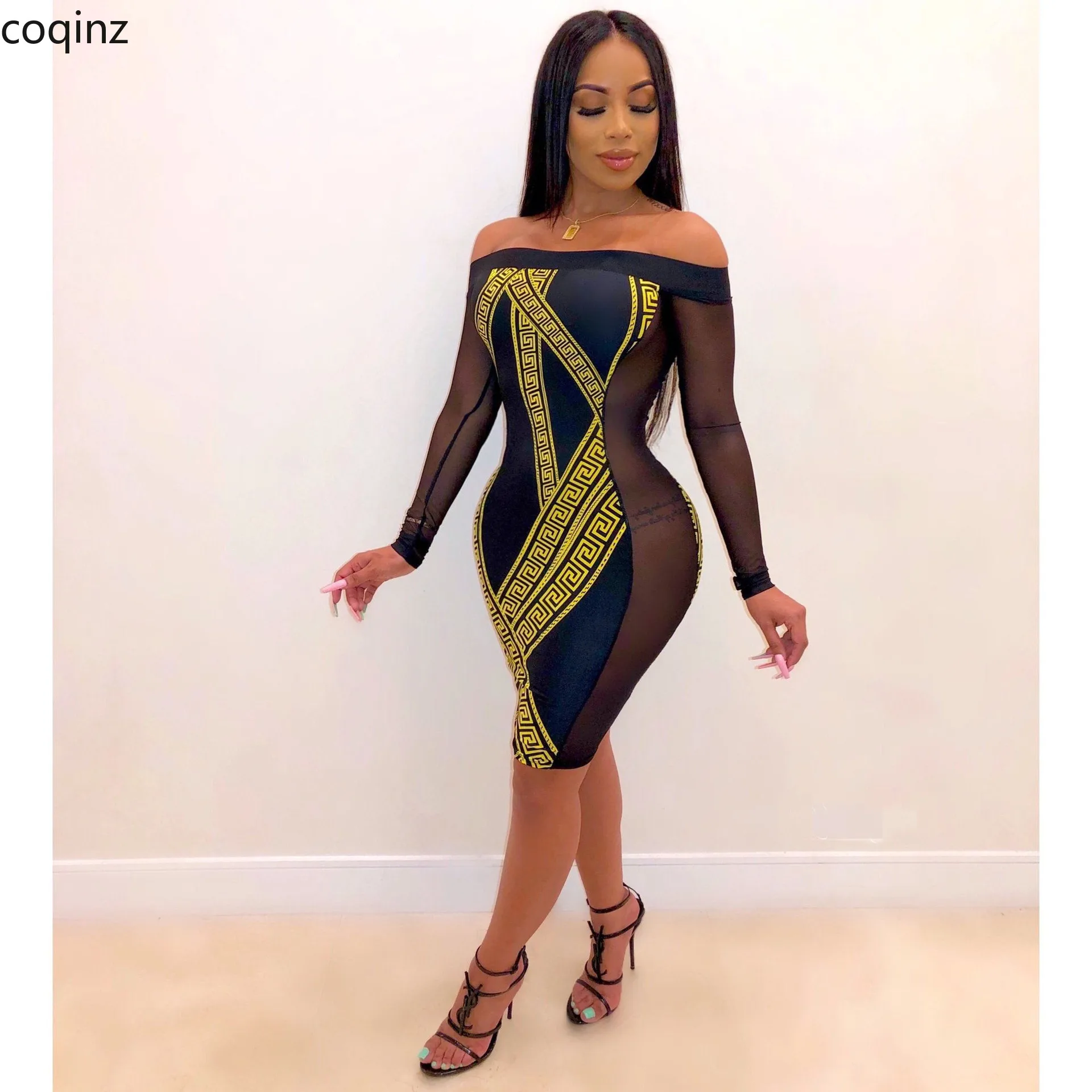 

Summer 2019 Plus Size Sexy Party Night Club Bodycon Dress Women Sheer Mesh Dress Ladies Midi Dresses Vestidos Ropa Mujer LD8387