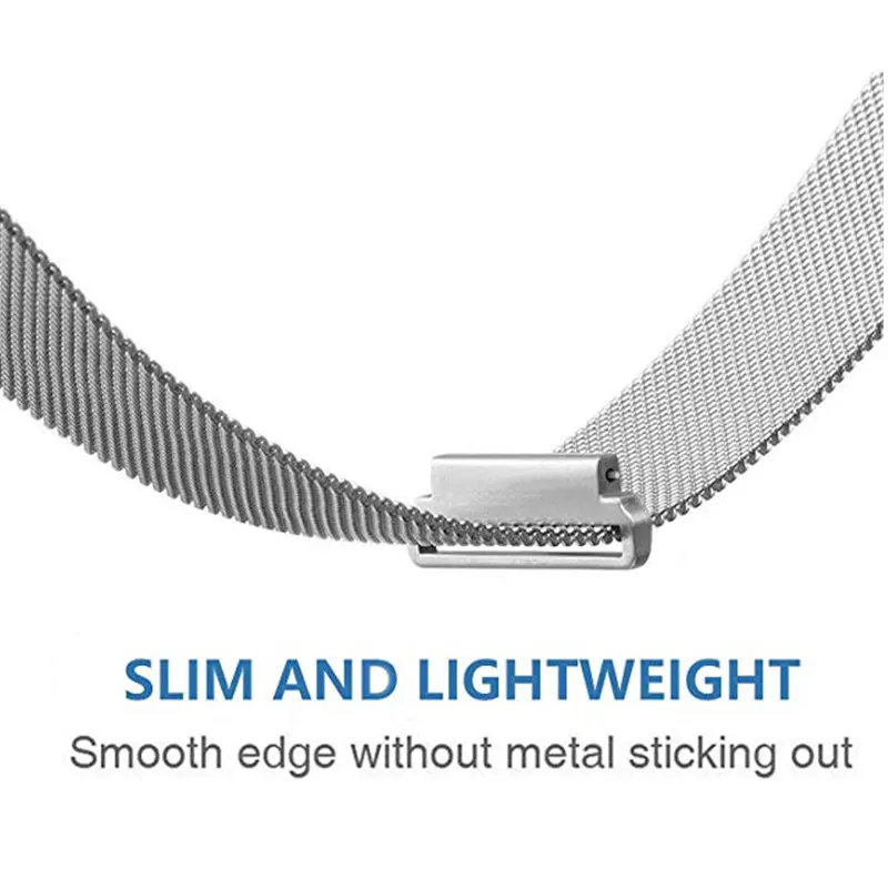 16 мм, 18 мм, 23 мм, Миланская петля, ремешок для часов, браслет из нержавеющей стали, ремешок с уникальным магнитным замком, ремешок для часов для мужчин и женщин