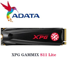Твердотельный Накопитель ADATA XPG GAMMIX S11 Lite PCIe Gen3x4 M.2 2280 для настольного ноутбука, внутренний жесткий диск 512G 256G