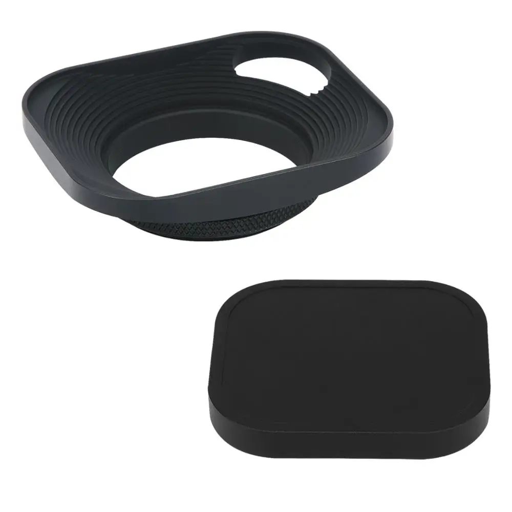 

Haoge 43mm Metal Screw-in Lens Hood Hollow Out Designed+Cap for Leica Rangefinder Camera with 43mm E43 Filter Thread Lens Black