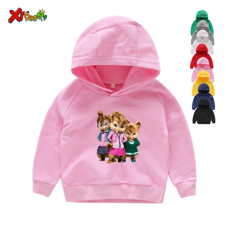

Alvin and The Chipmunk Children's Hoodies Red Cotton 3T 9T Long Sleeves Cotton Boys Girls Hoodies Sweatshirts 3 5 7 8 9 Years