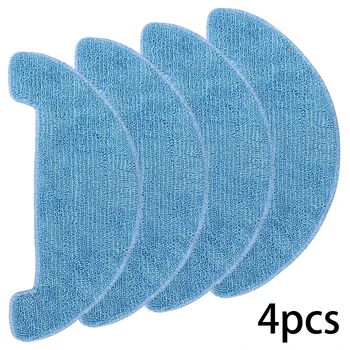 

4pcs Wet Dry Mop Cloths Replacement For Coredy R500 Vac Cleaner Accessories Household Cleaning Cloth
