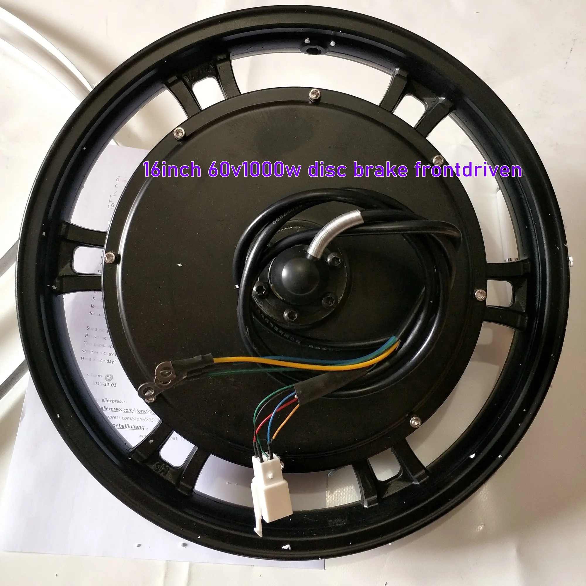 36v48v60v72v1000w передний привод 16 дюймов дисковый тормоз для электрического