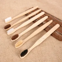 Для здоровья полости рта, бамбуковый уголь, мягкая щетина, одноразовая зубная щетка, Экологичная, удобная, портативная, для чистки рта, деревянная ручка