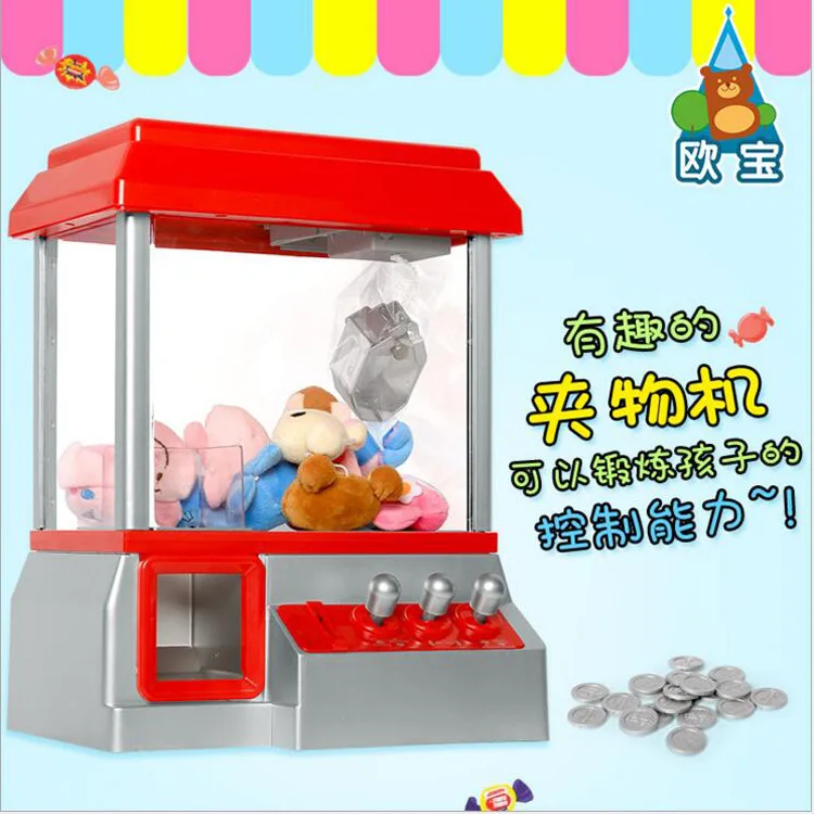 

Opel Children Catch Crane Machine Mini Claw Machine yin le jia Doll Catch Ball Machine Slot Machine Toy