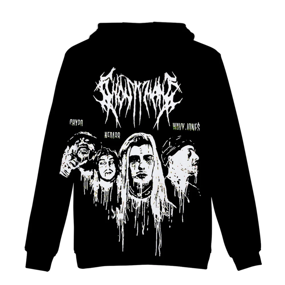 Ghostemane, модные мужские толстовки,, весна, осень, мужские повседневные толстовки, свитшоты для мужчин и женщин, рок, готика, худи, 3D принт