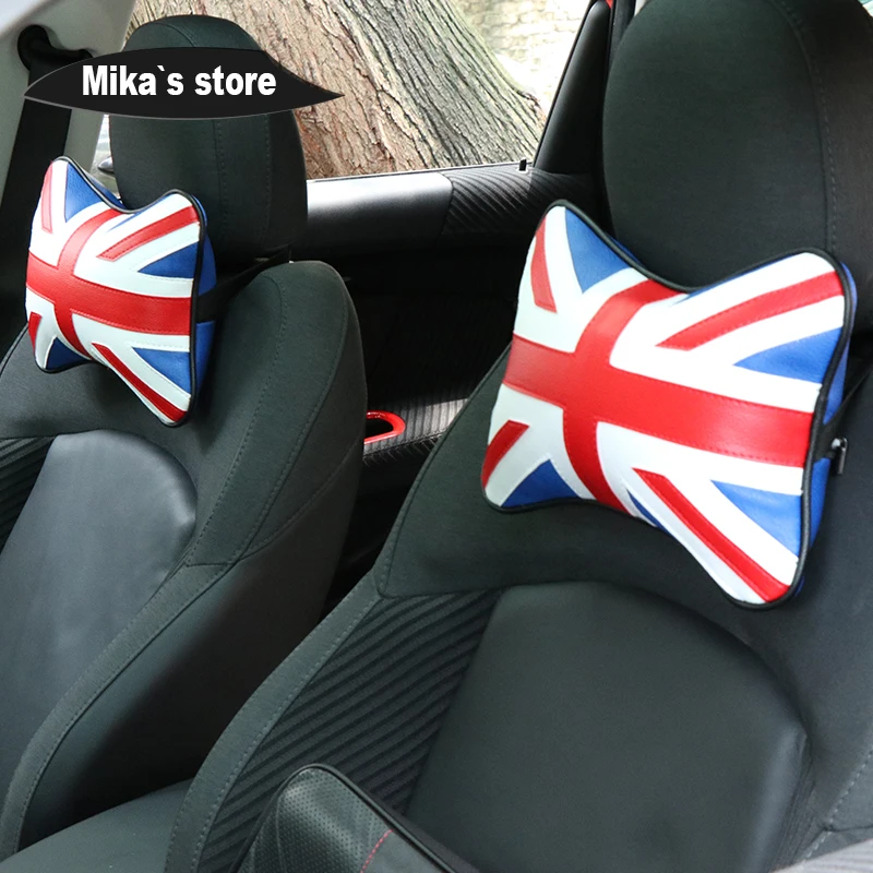 Автомобильная подушка для шеи Union Jack загрузочный кожаный подголовник мягкая