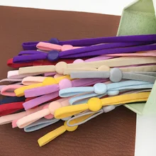 50pcs Fascia Elastica Cavo con Fibbia Regolabile Elastico Clip Stringa Fili Dd Lacci FAI DA TE Paraorecchie Cinghia Stringa di Corda per il Cucito
