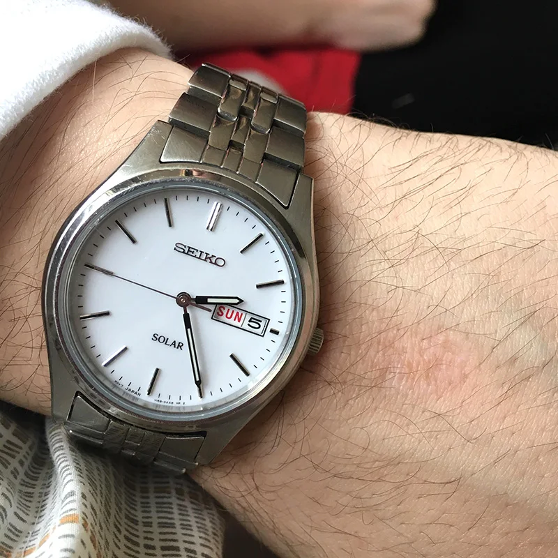 Seiko watch man solar watch Top Luxury Brand Sport waterproof Watch relogio masculino SNE095P2