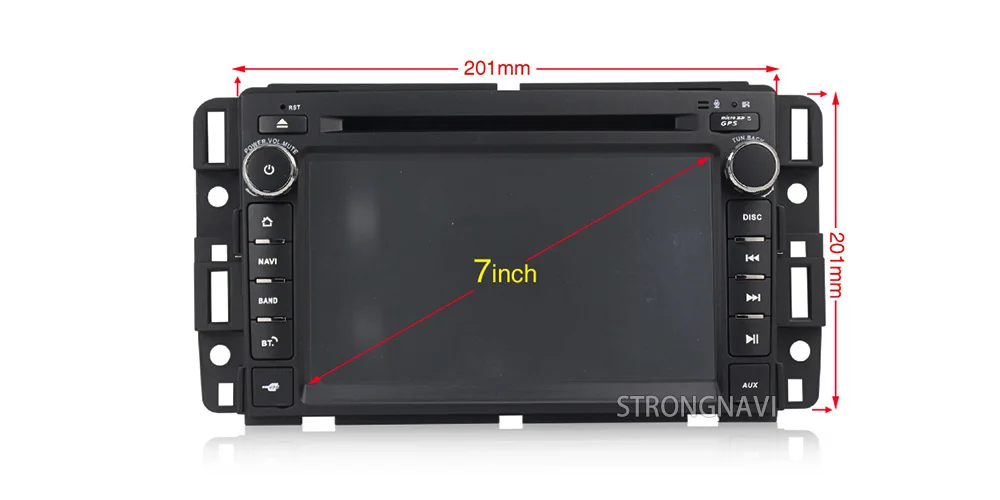 Perfect 4+64G IPS screen DSP 7Inch Android 9.0 Car Auto Radio For Chevrolet/Silverado/Tahoe/Monte GMC Yukon/Denali/Acadia  dvd GPS 2