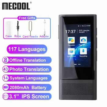 

Boeleo W1 3.0 AI Voice Photo Translator 3.1" IPS 4G WIFI 8GB Memory 2080mAh 117 Languages Portable OTG Offline Translation