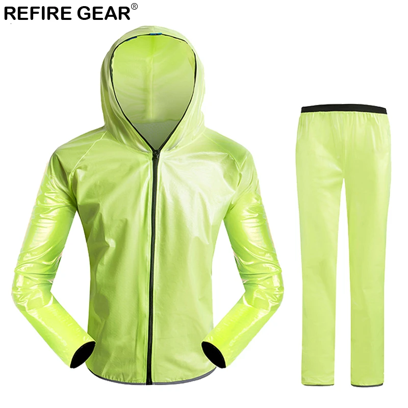 Refire gear, мужской костюм для велоспорта, дождевик, брюки для дождя, велосипедная спортивная куртка, водостойкие костюмы, мужские комплекты для походов и бега, мужские брюки