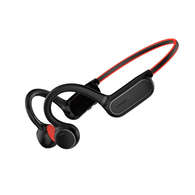 Căști Bluetooth 5.0 cu microfon, căști sport fără fir, stereo, impermeabile, cu inducție osoasă, pentru ciclism, alergare, drumeții_voghion.com
