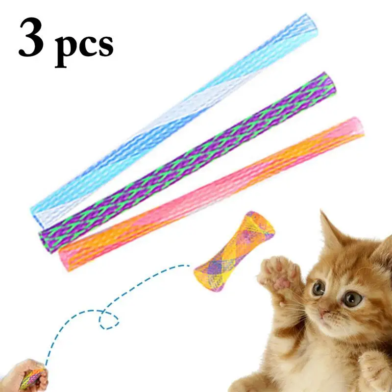 

3pcs/set Funny Jumping Cat Toy Pet Cat Bouncing Toy Puppy Kitten Playing Toys Bouncy Cat Teaser Toys for Cat Pet Accessories
