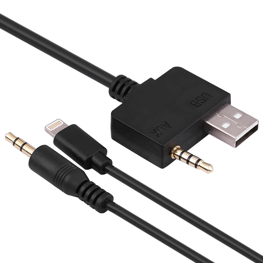 Автомобильный музыкальный интерфейс 8 контактный разъем Lightning для IPod IPhone AUX USB