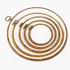 Sewing Tool Round Wooden Color Embroidery Hoops Frame Set Plastic Embroidery Hoop Rings For DIY Cross Stitch Needle Craft Tool ► Photo 3/6