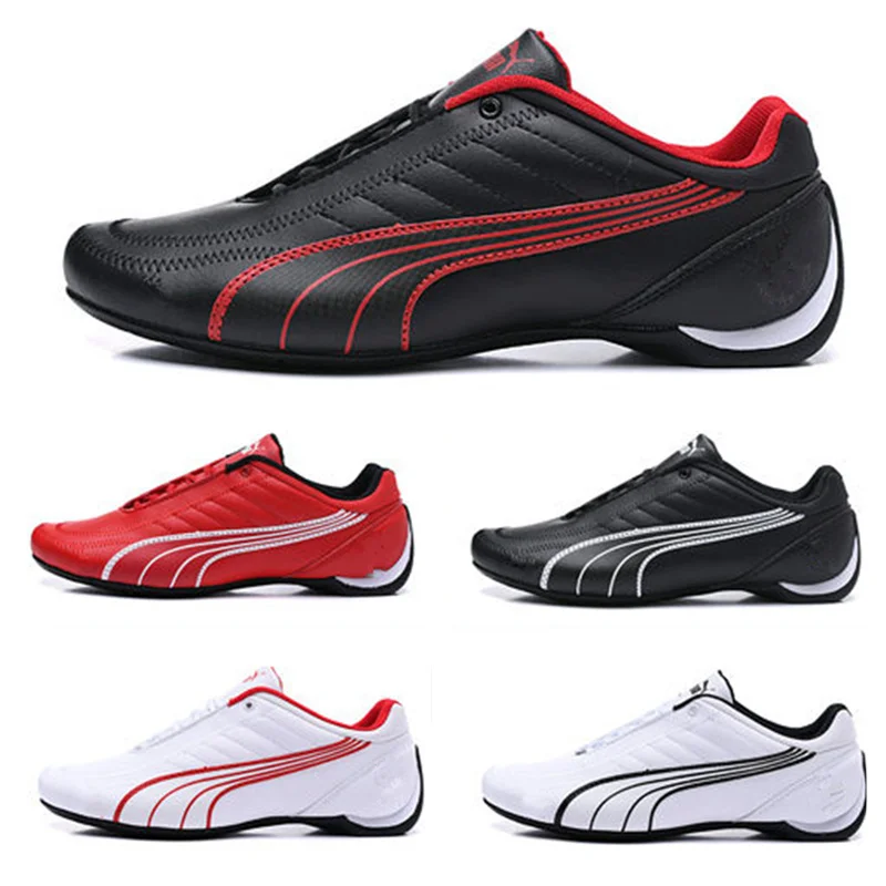 2020 Pumax Ferraring Men's Leather Casual Shoes Breathable Male Drift Cat 5 Non-slip Motorcycle Racing Shoes Driving Shoes