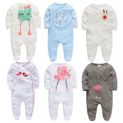 2019 Honeyzone Одежда для новорожденных хлопковые пижамы с длинными рукавами и рисунком disfraz bebe Комбинезоны для маленьких мальчиков и девочек