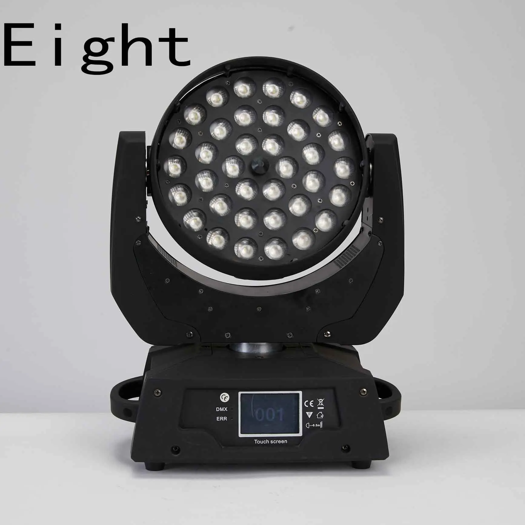 Светодиодный 36x18 Вт RGBWAUV зум перемещение головы 5in1 светодиодный стирка DMX512 Прямая с фабрики Dj диско-сценическое освещение для вечерние обувь для ночного клуба - Цвет: Eight lights