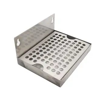 

6" Wall Mout Beer Kegerator Drip Tray No Drain 304 Stainless Steel 6"L x 4.5"W Homebrew Kegging Draft Beer