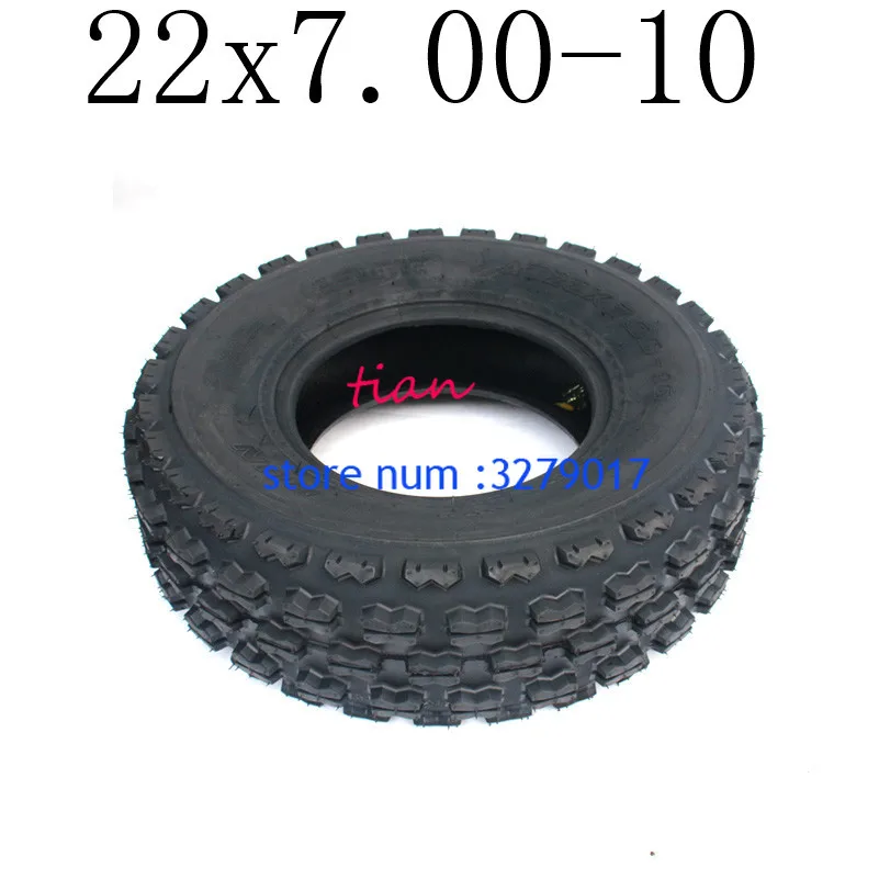 Супер хорошего качества картинг детская коляска ATV UTV 22x7. 00-10 дюймов бескамерная Резина для шин