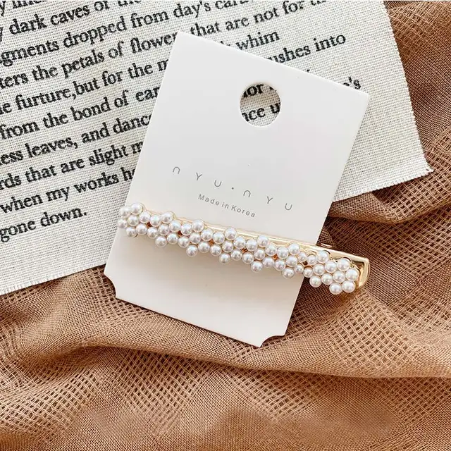 White Pearl Hair Bows With Hair Clips For Girls Kids Boutique Layers Bling Rhinestone Center Bows Hairpins Hair Accessories 19