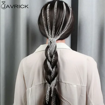 

Personality Women Long Tassel Headwear Headchain Wig Extension Chain Hair Accessories
