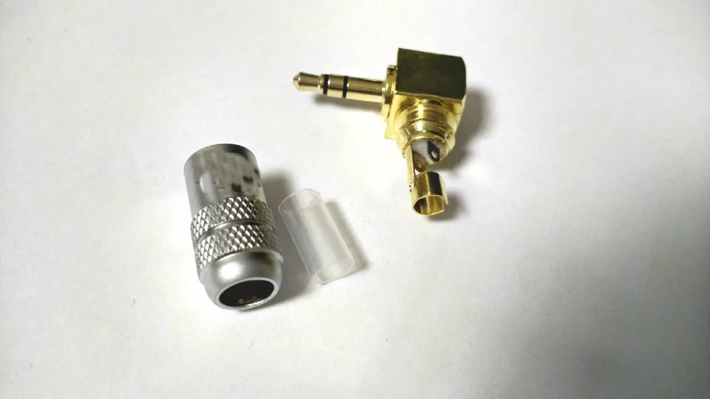 10pcs copper 3.5mm Stereo 90 Degree Plug Angled Plug Jack Solder connectors New