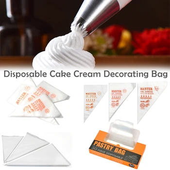 

100/200/300pcs Disposable Pastry Bag Baking Tools Icing Piping Cake Pastry Cupcake Decor Bags Fondant Cake Cream Pastry Tip