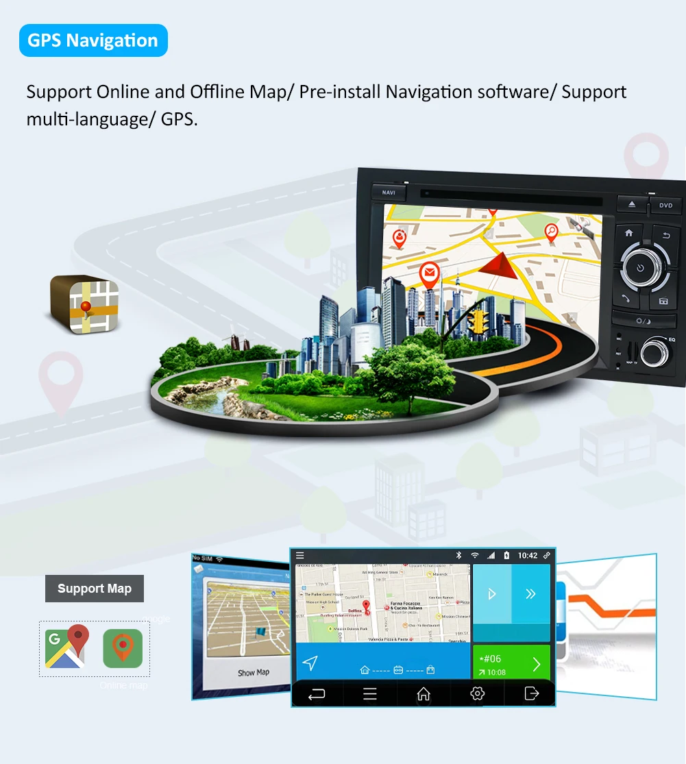 Discount Octa CoreCar Multimedia DVD 2Din Android 9.0 Autoradio for Audi A4 2003-2011 GPS Navigation Rear View Camera Support OBD DAB 4G 13 Discount Octa CoreCar Multimedia DVD 2Din Android 9.0 Autoradio for Audi A4 2003-2011 GPS Navigation Rear View Camera Support OBD DAB 4G 13