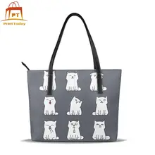 Сумка Китти с ручками сверху сумки с принтом большие кожаные сумки-тоут Свадебные трендовые подростковые женские сумки