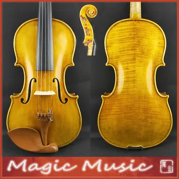 

SELECTED! 50 Years Old Spruce! A Revolutionary 5-string Violin Viola Size 4/4 #2219, Handmade Oil Varnish