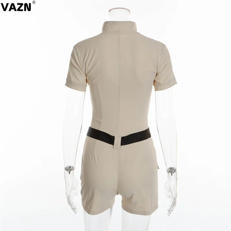 VAZN GKLO15394, английский стиль, повседневный ночной клуб, юная леди, комбинезон с коротким рукавом, короткие штаны, комбинезоны, сексуальные комбинезоны