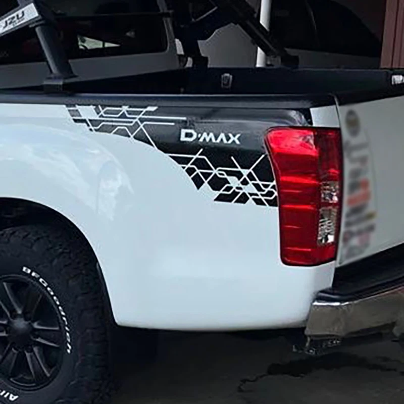 4 шт. виниловые автомобильные наклейки для боковых и задних дверей isuzu d max 2012