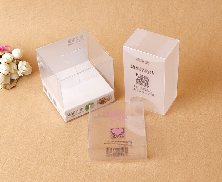 

UV Resistant Glossy color printed transparent PVC plastic package box custom made clear plastic mail box ---PX20263