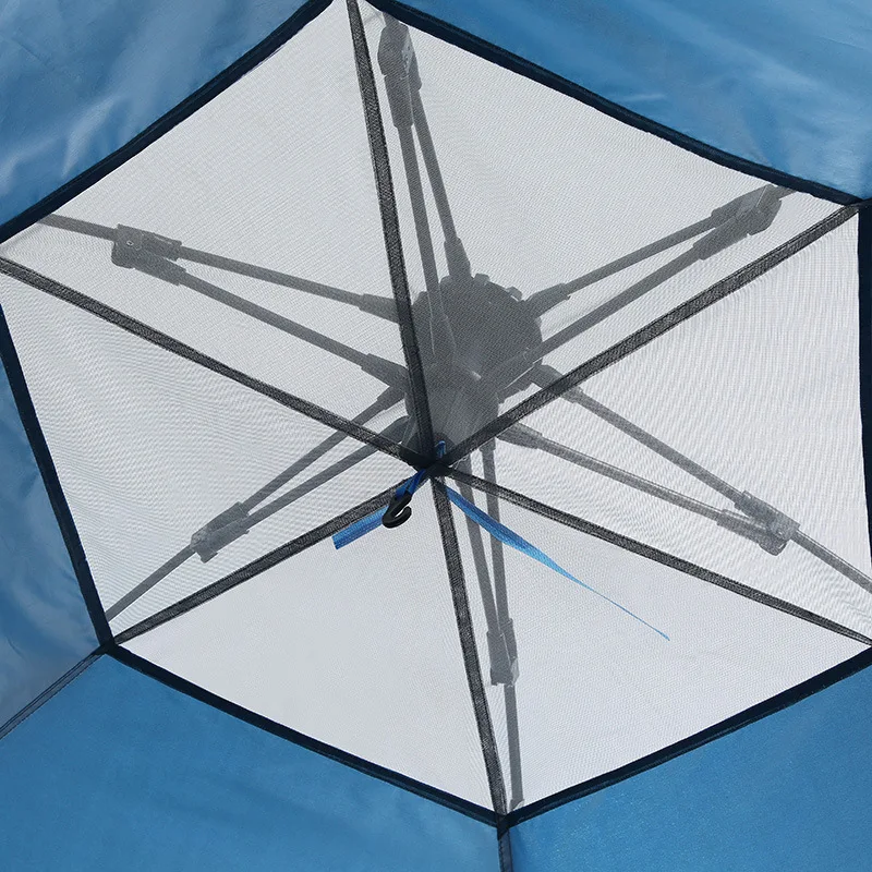 

Shengyuan 3-5 People Hexagonal Mongolian Yurt Outdoor Camping Tent Single Layer Double Door Fully Automatic Easy-to-put-up Tent