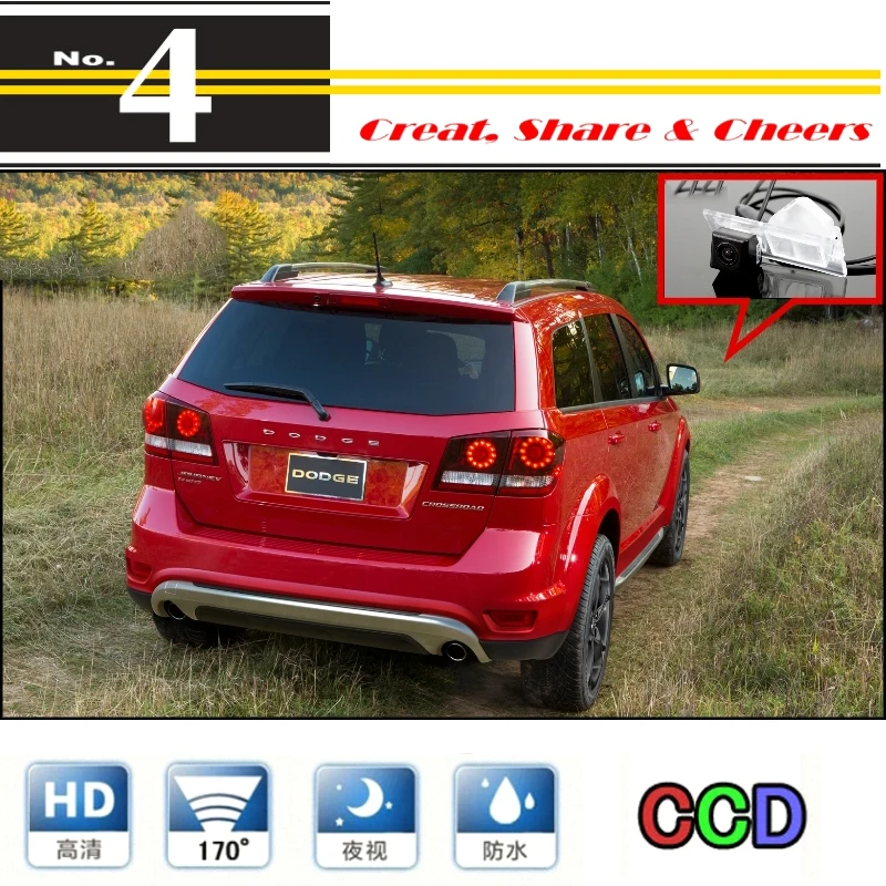 Car Camera For Dodge Journey : JC : JCUV 2008~2015 High Quality Rear View Back Up Camera For PAL : NTSC Use | CCD with RCA6