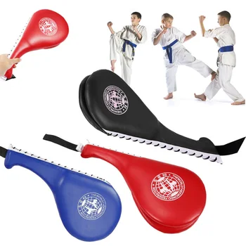 

Taekwondo Double Leaf Kick Pad Target For Karate Kickboxing MMA Training Perfect Protection High Elasticity