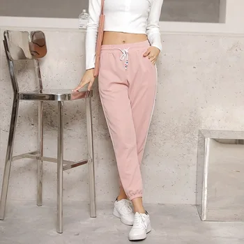

2020 New Spring Autumn Pants & Capris Leisure Ankle Length Pants Women Trousers Harem Pencil Thin Sweatpants Bottoming Pants