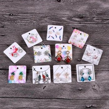 

2020 HandMade Jewelry Tag Paper Necklace Earrings Display Card for Jewelry Accessory Display 100pcs