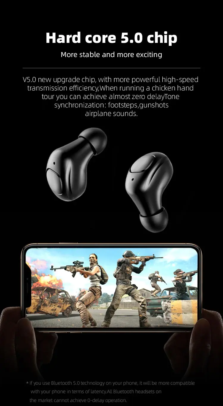 50 шт. TWS Bluetooth наушники IPX5 Водонепроницаемая беспроводная гарнитура HD стерео спортивные наушники для бега IOS Andriod через DHL