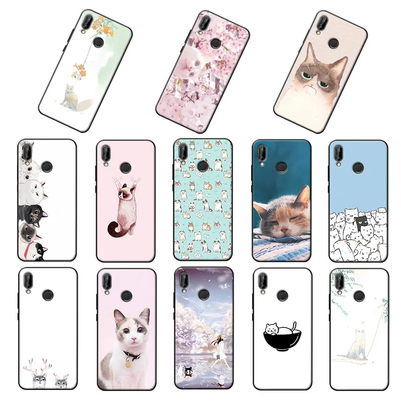 Cute Cat for xiaomi redmi note 7 8 pro k30 7a k20 5 6 4x Soft Silicone Phone Case |