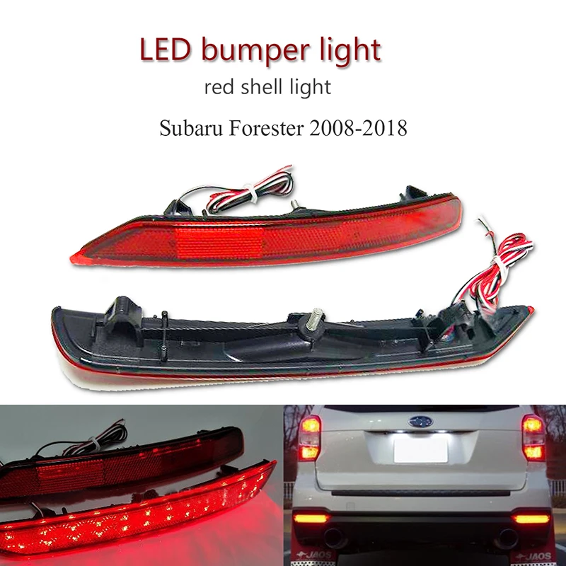 1 пара для Subaru Forester 2008-2017 светодиодный задний бампер отражатель светильник