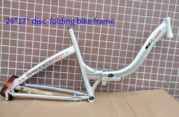 

new Aluminum 26inch MTB Suspension Folding Bike Frame Disc Brake Foldable DH Mountain Bicycle Frameset bicycle parts