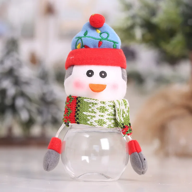 penguin Санта мешки Navidad конфеты драги хранения может рождественские украшения для домашнего подарка банка для хранения еды Noel год - Цвет: penguin