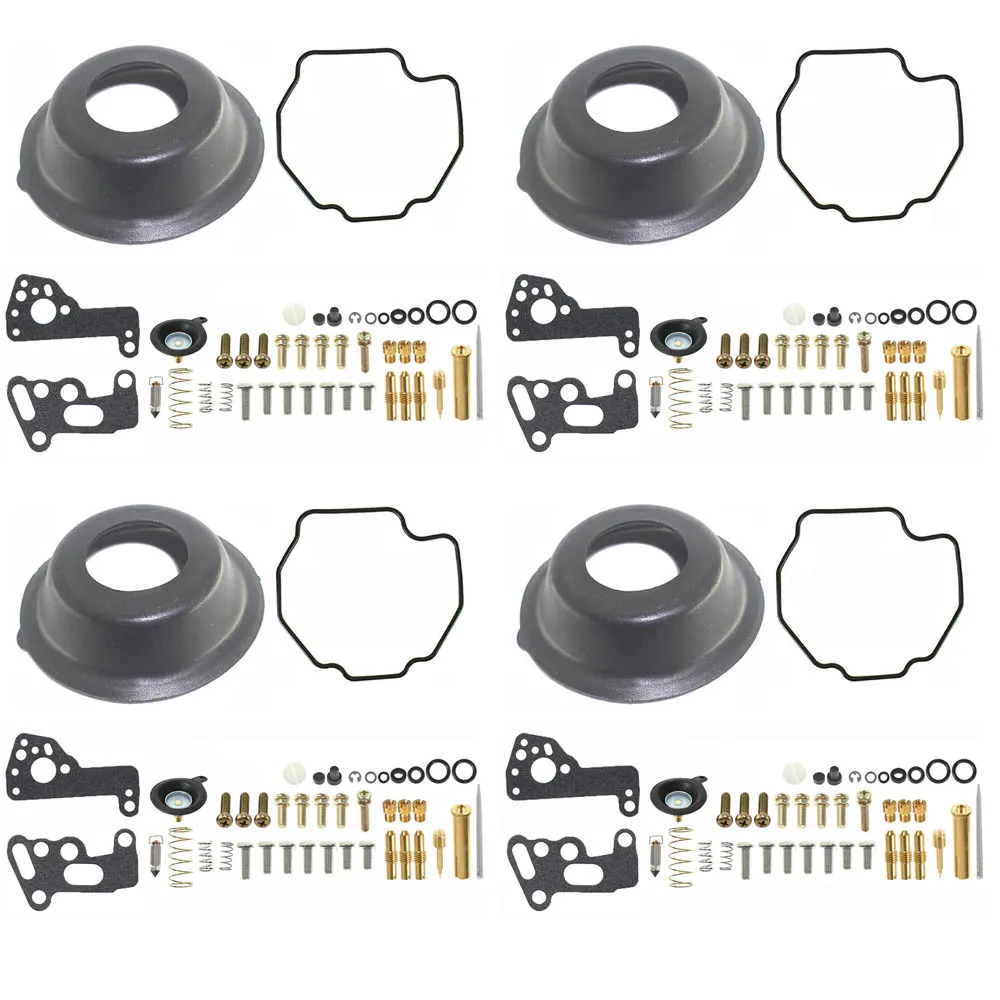 Sostituzione Delle Valvole Di Intercettazione Dell'Aria Del Diaframma Del Kit Di Riparazione Del Carburatore 4-Sets Per 1985-2007 Yamaha Vmax V-Max 12