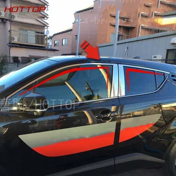 

Stainless Upper window frame sill trim & Center pillar B+C pillars decoration trim For Toyota C-HR CHR 2017 2018
